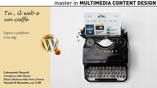 Tu, il Web e un Caffé: workshop gratuito al Master in Multimedia